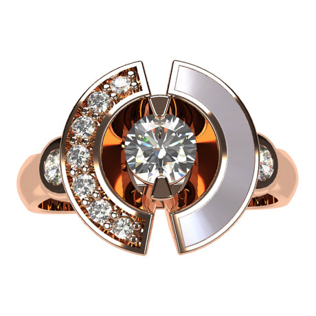 Or rose 18 carats