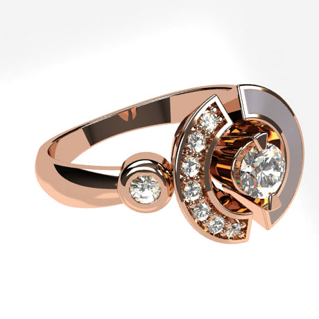 Or rose 18 carats