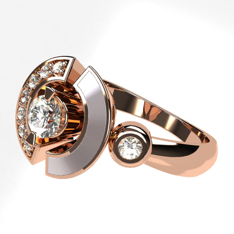Or rose 18 carats