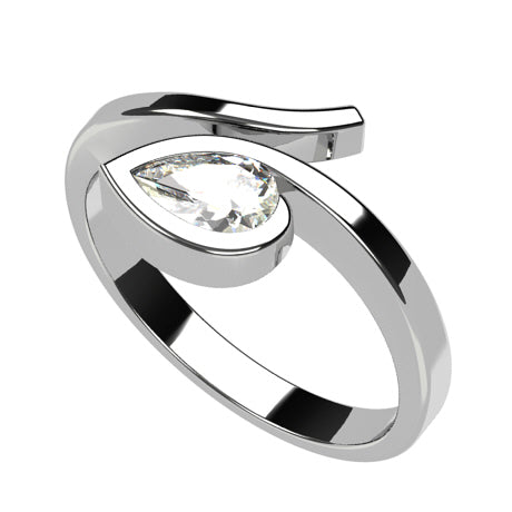 Or blanc 18 carats - Diamant
