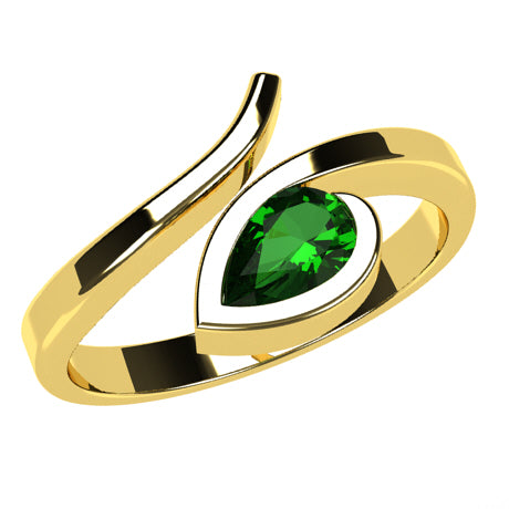 Or jaune 18 carats - Émeraude