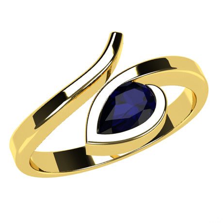 Or jaune 18 carats - Saphir
