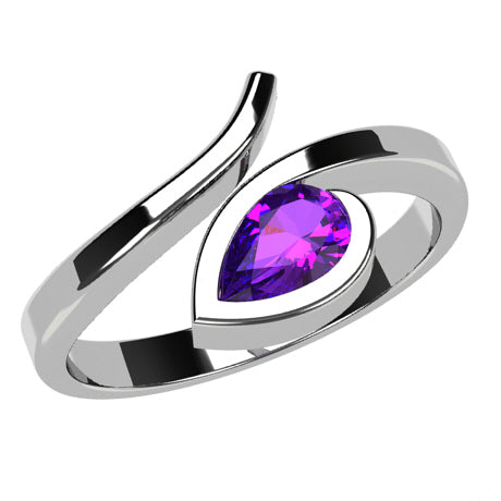 Or blanc 18 carats - Tanzanite