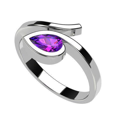 Or blanc 18 carats - Tanzanite