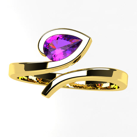 Or jaune 18 carats - Tanzanite