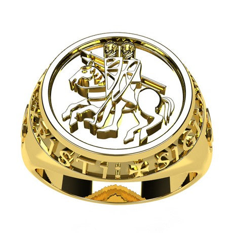 Bague templier argent best sale