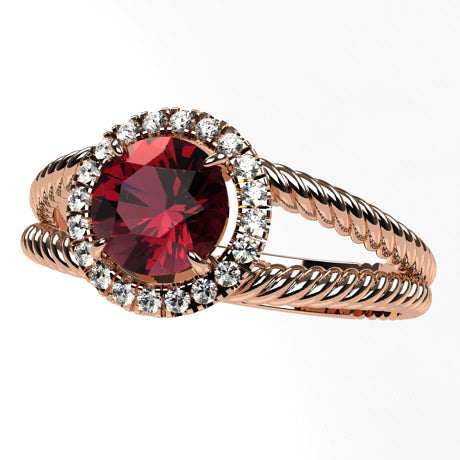 Or rose 18 carats