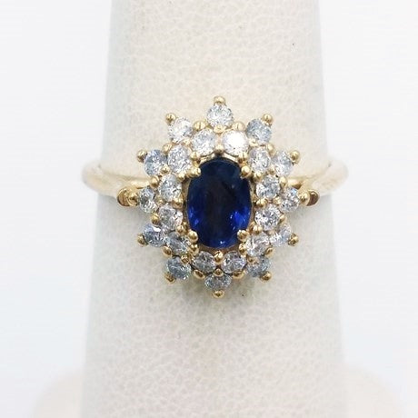 Or jaune 18 carats - Saphir