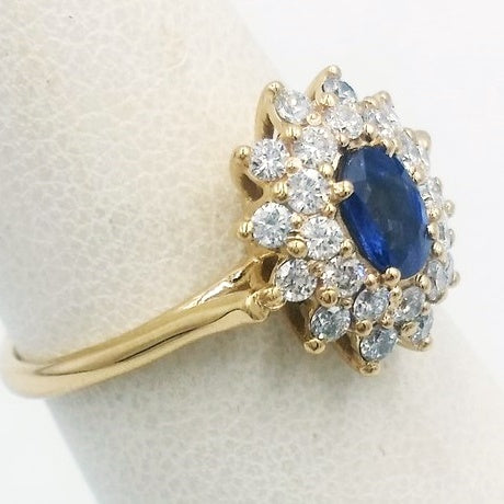 Or jaune 18 carats - Saphir