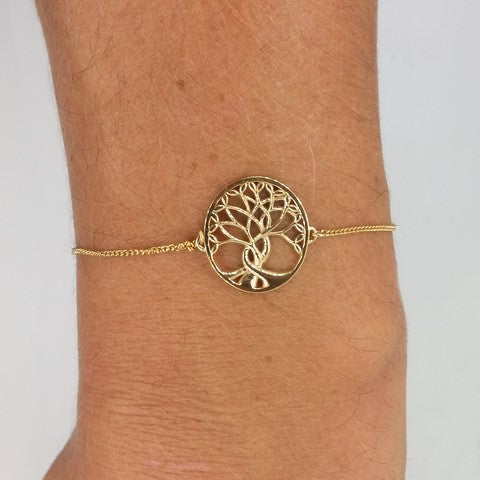 bracelet arbre de vie or jaune 18 carats