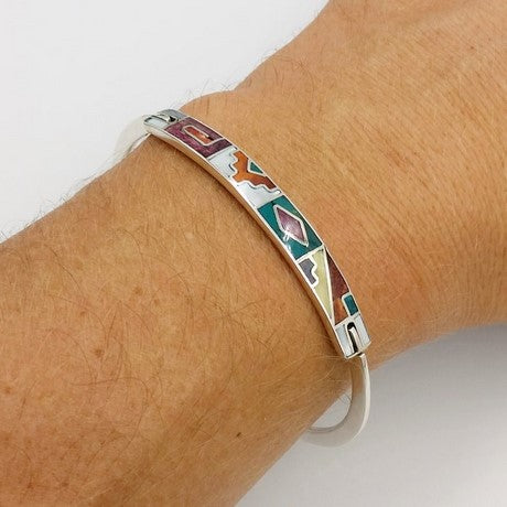 Bracelet jonc pierres fines