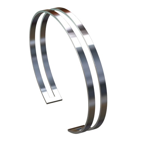 Bracelet platine pour homme