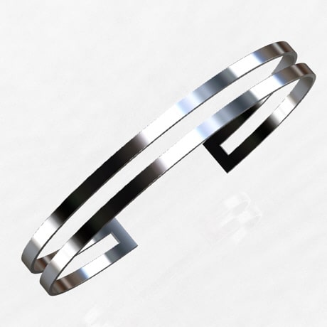 Bracelet platine pour homme