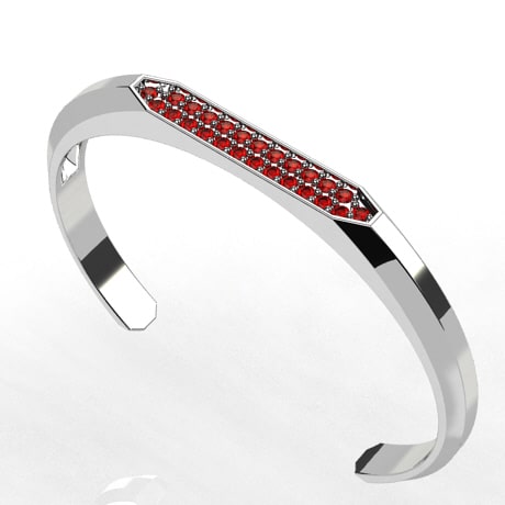 Bracelet en argent - Jonc ethnique 