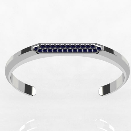 bracelet saphirs bleus pour homme