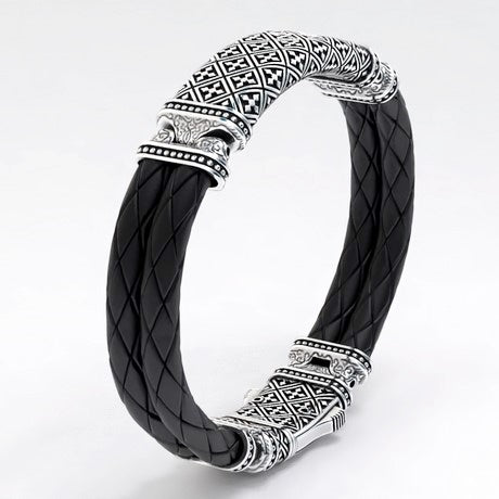 Bracelet luxe pour homme en argent