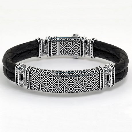 Bracelet luxe pour homme en argent