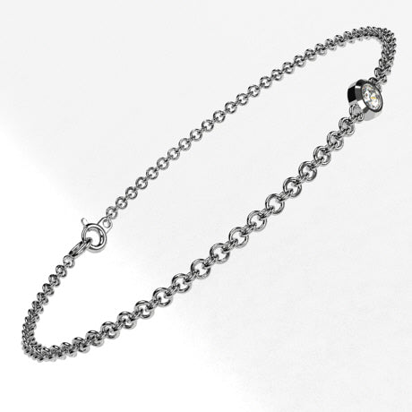 Or blanc 18 carats