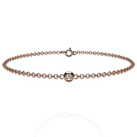 Bracelet diamant solitaire