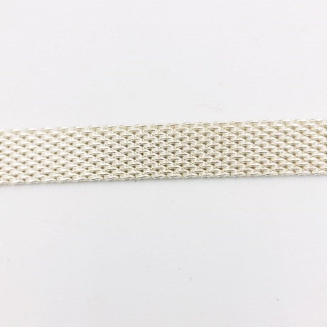 Bracelet souple pour femme à maille plate
