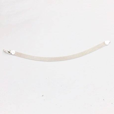 Bracelet souple pour femme à maille plate