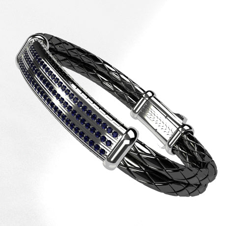 Bracelet saphir homme