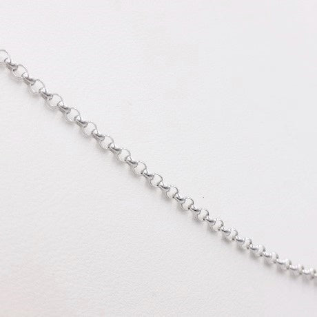 Or blanc 18 carats - Chaîne jaseron 2 mm