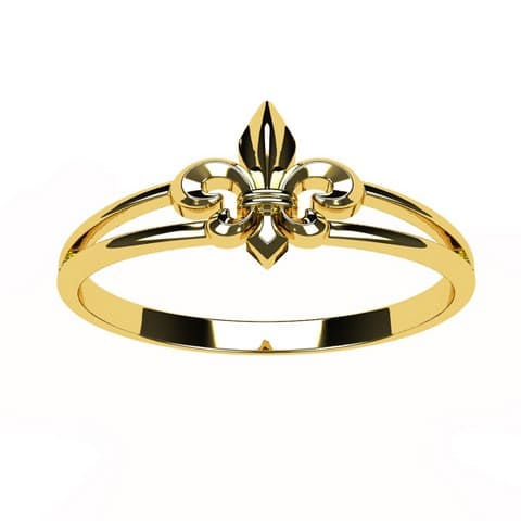 Bague Fleur de Lys pour Femme - Main Image
