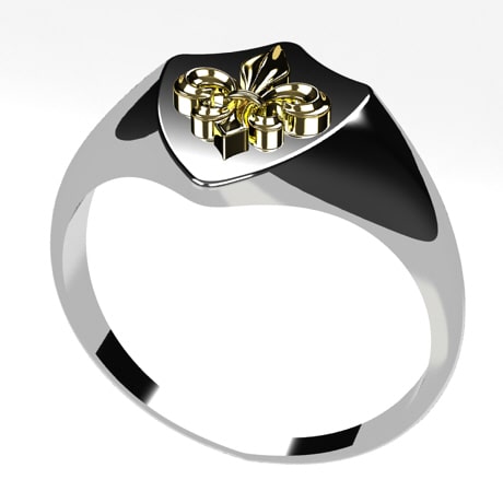 Argent 925 et Or jaune 18 carats