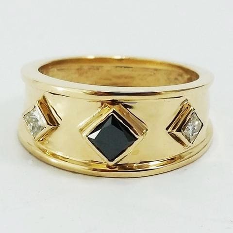 Chevaliere Diamant Noir
