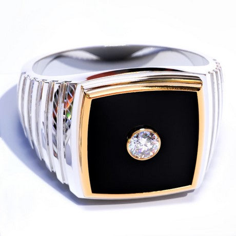 Chevaliere homme hotsell argent diamant