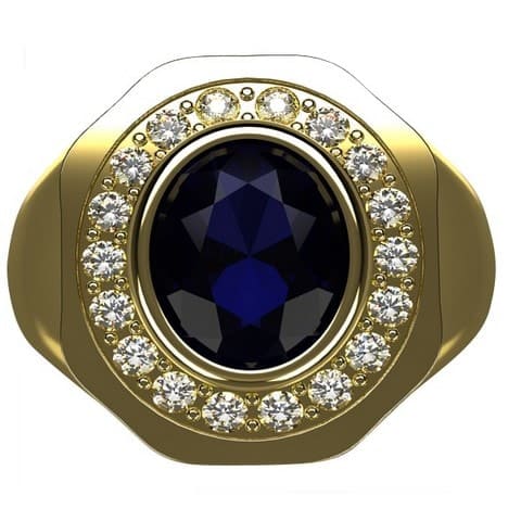 Bague Chevalière US Army Plaqué Or Taille 8 us ou 57 Fr - Objets divers
