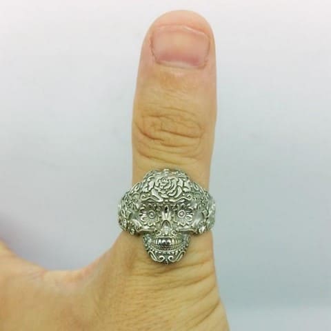 Bague tete de mort or massif hot sale