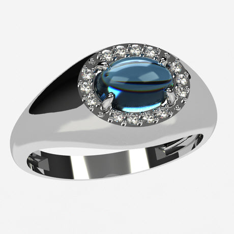 Or blanc 18 carats