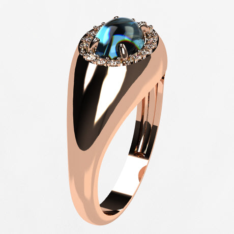 Or rose 18 carats