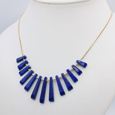 Collier Lapis Lazuli Original en Or pour Femme