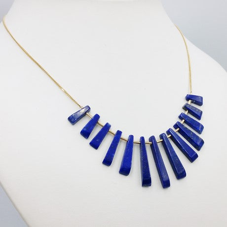 Collier Lapis Lazuli Original en Or pour Femme