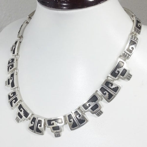 collier maya en argent pour femme
