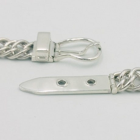 Collier maille anglaise fermoir ceinture