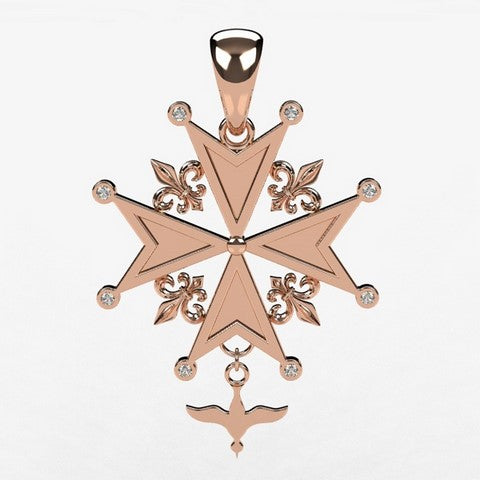 Or rose 18 carats - Avec diamants