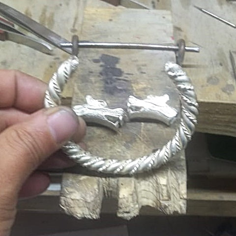 bracelet viking en argent
