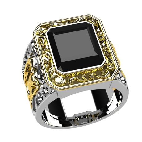 Bague chevaliere homme or 18 carats sales