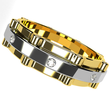 Gold Alliance Homme Or Jaune 18 Carats Grosse Alliance Pour Homme