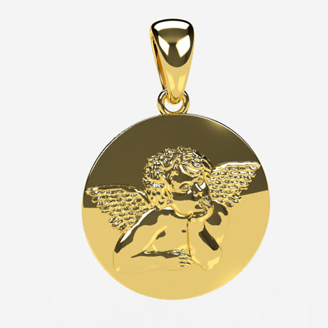 Médaille ange - Or jaune 18 carats