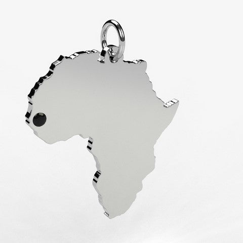 Pendentif Carte De L'Afrique En Or 18 Carats - Occasion, Pièce Unique Et Symbolique