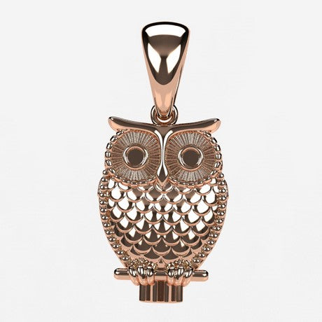 Pendentif Chouette Vintage Pour Femme - Superbe Gros Modèle - Occasion Porté