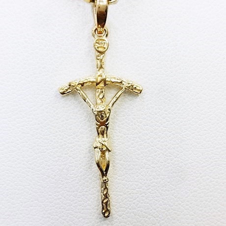 Pendentif Croix En Or Jaune 10 Carats - Marque BAYAM - Neuf Sans Emballage