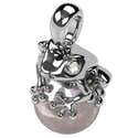 Pendentif Grenouille En Argent 925 Oxydé – Amulette Symbole, 3,5 Cm, Bijou Fantaisie élégant, Chaîne Non Incluse - 9