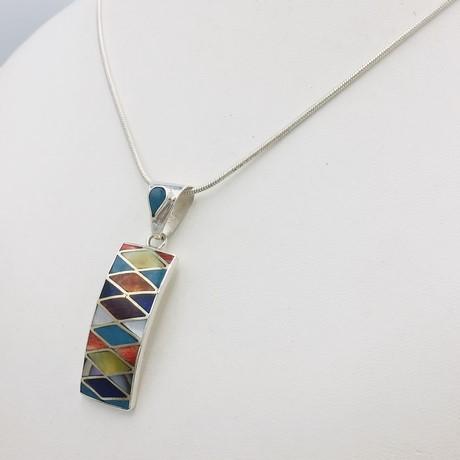 Pendentif pierres fines
