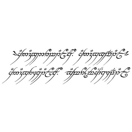 Bague Seigneur des Anneaux en or 18k forg par Sauron